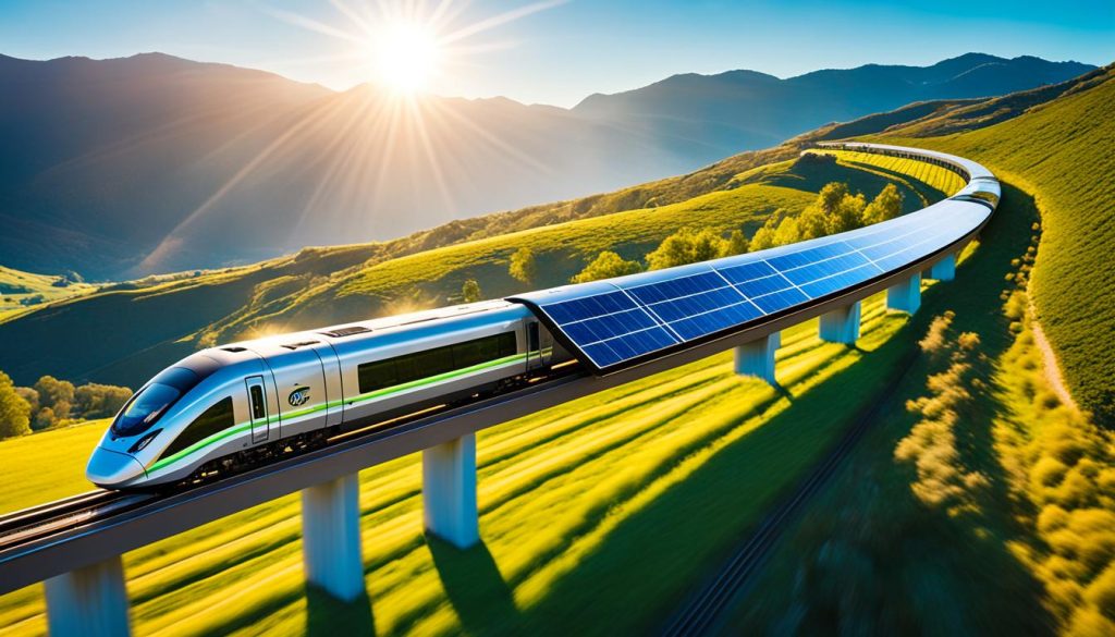 solar-powered trains